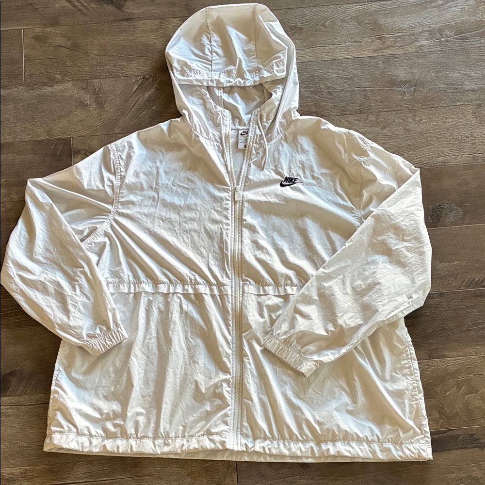 Nike Men’s Repel Woven White Lightweight Running Jacket Size XXL